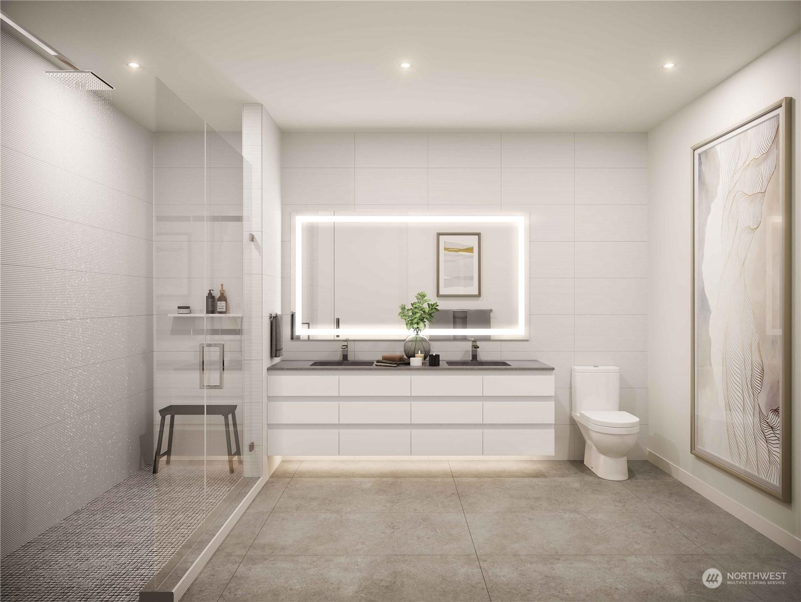 Rendering of bath