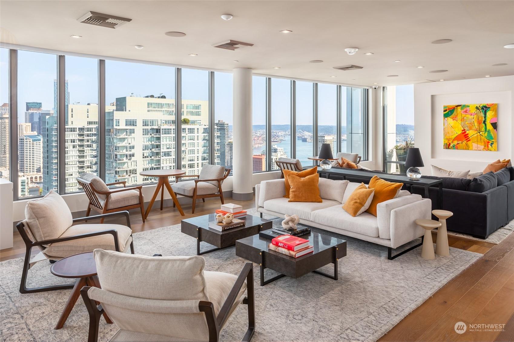 40th floor Spire Club lounge. This is also a reservable space.