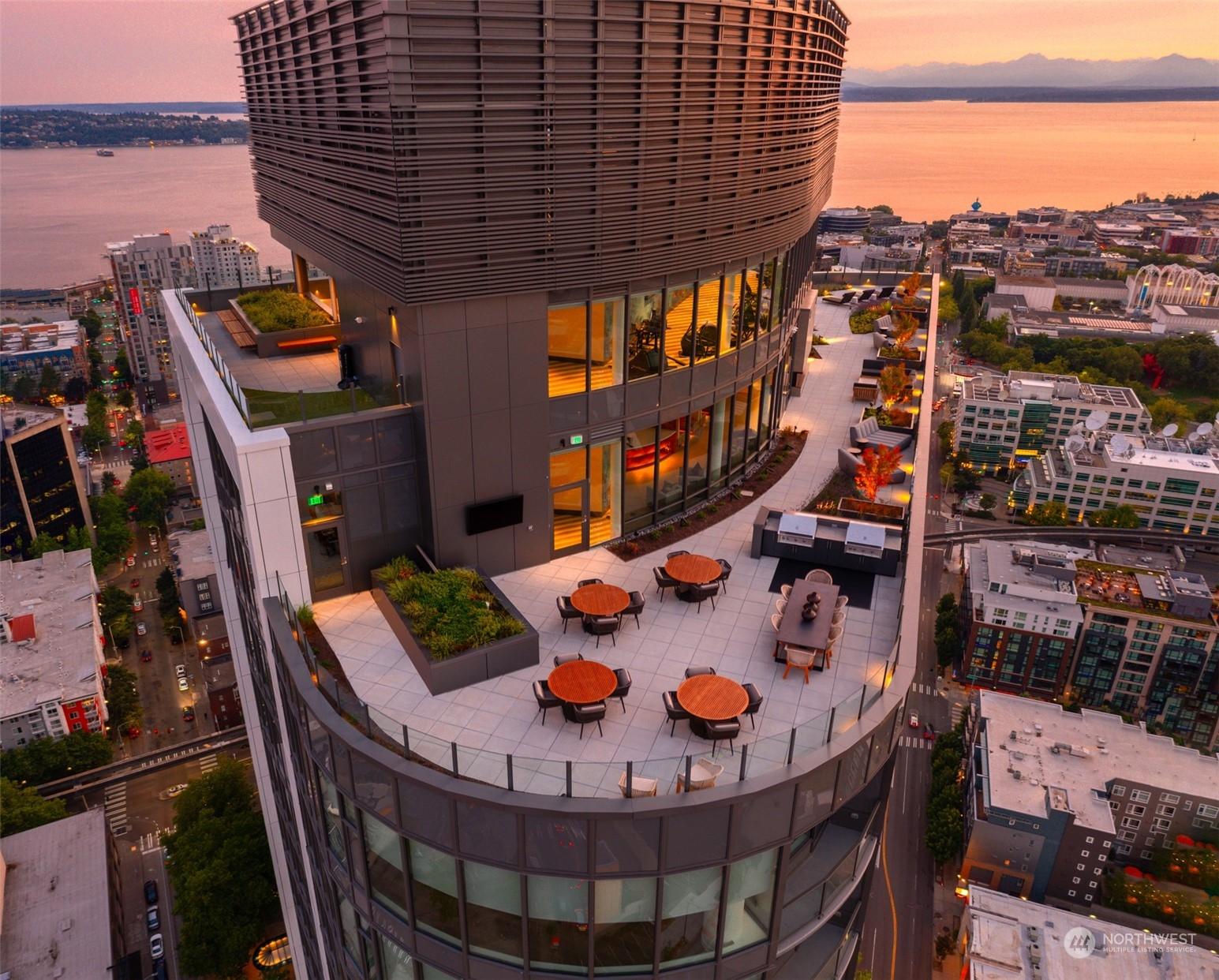 Spire's many roof terraces (3 total) for almsot 360 degree views.