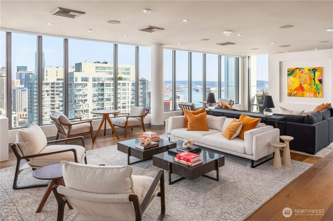 Club Spire is our 3rd lounge on the 40th Floor.  There are so many spaces to stretch out inside of Spire! The amenities are top notch!