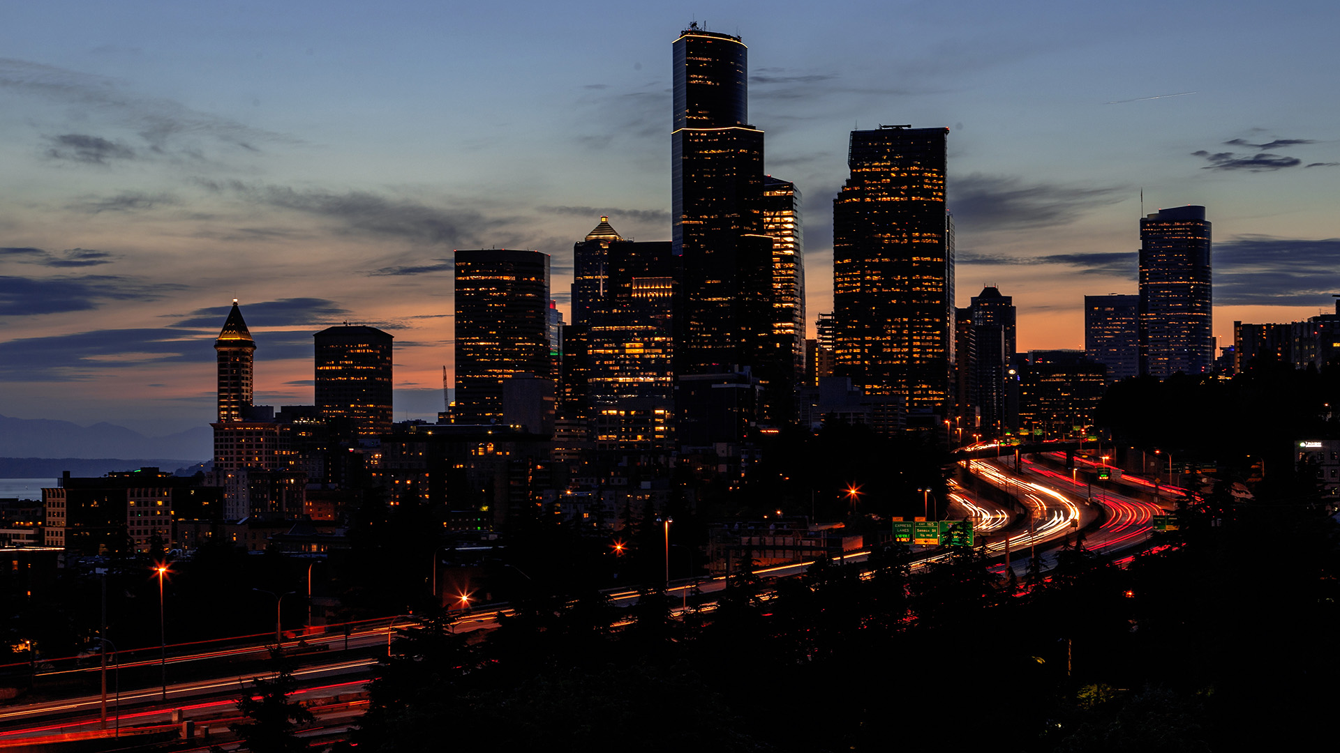 Selling your home - Seattle Skyline at night